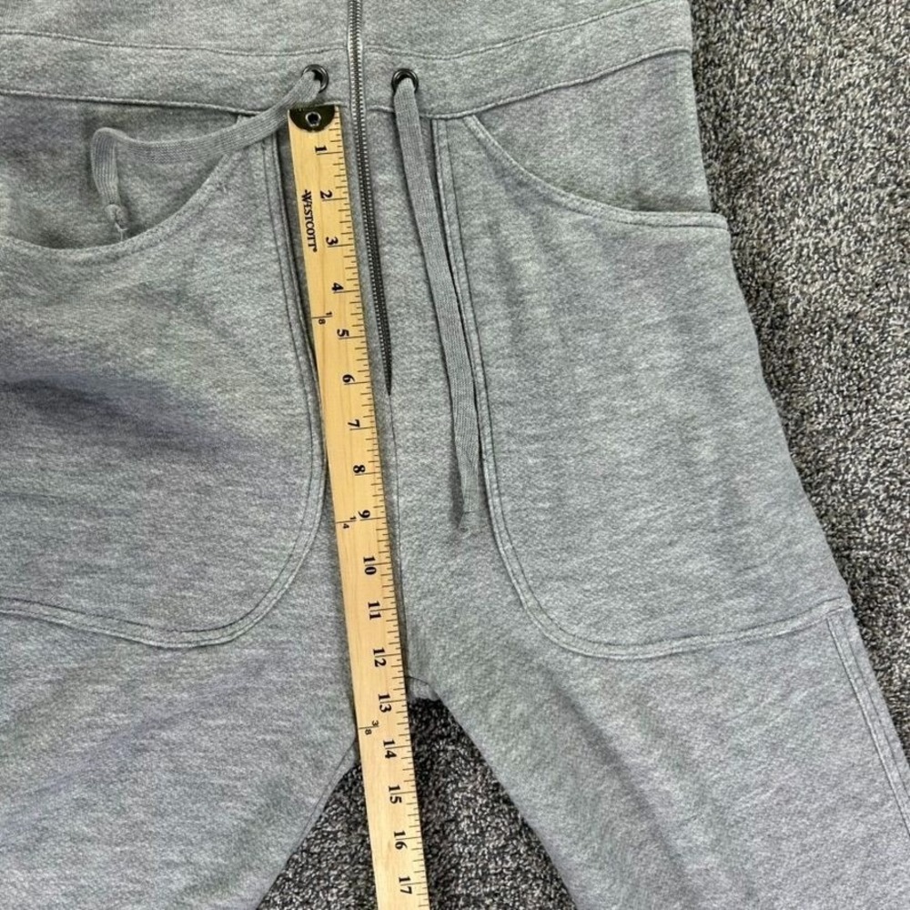 Rivet‎ Utility Maven Grey Zip Up Jumpsuit Pockets Drawstring Waist Womens Medium - Picture 11 of 16